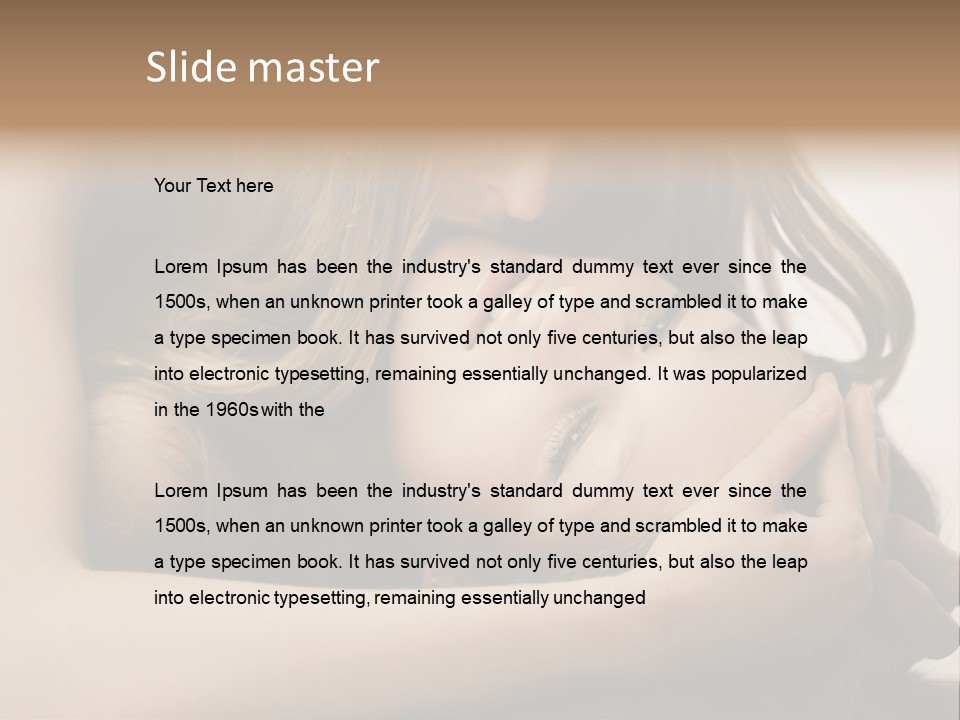 Natural Nude Seductive PowerPoint Template