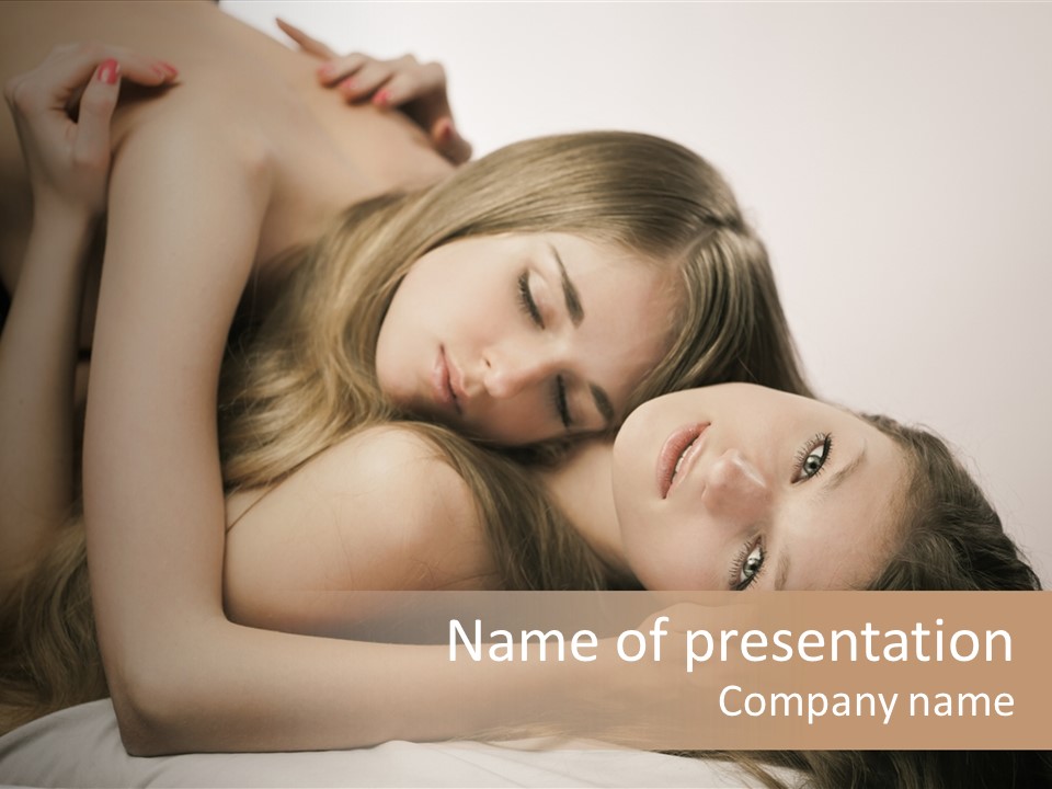 Tenderness Light Naked PowerPoint Template