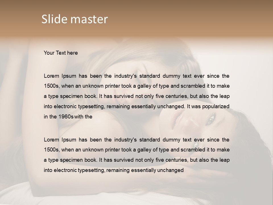 Tenderness Light Naked PowerPoint Template