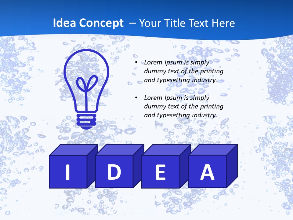 Liquid Cool Sink PowerPoint Template