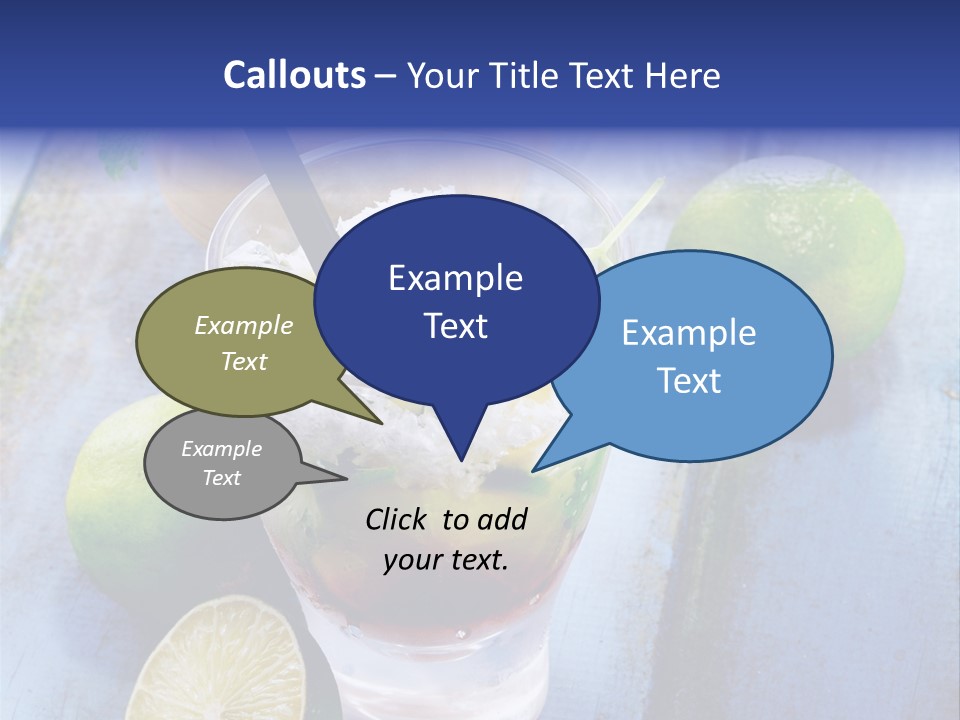Cocktail Feeling Delicious PowerPoint Template