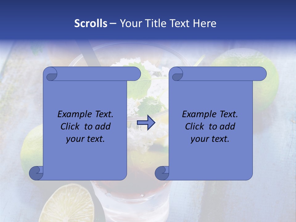 Cocktail Feeling Delicious PowerPoint Template