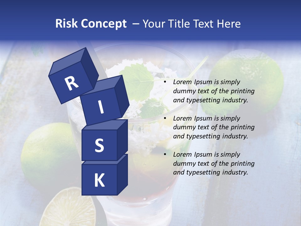 Cocktail Feeling Delicious PowerPoint Template