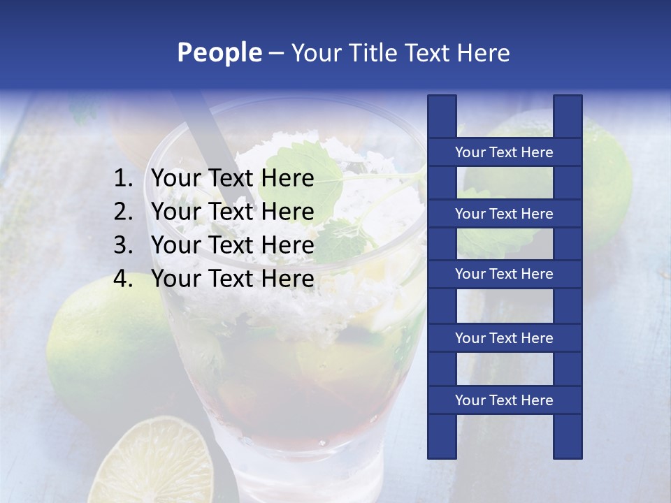 Cocktail Feeling Delicious PowerPoint Template