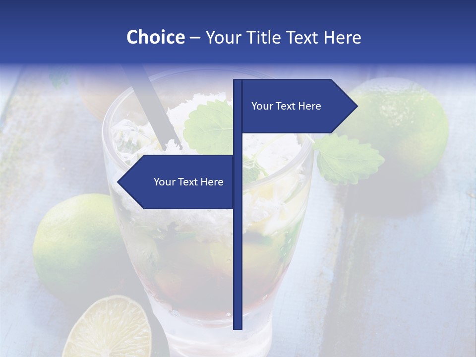 Cocktail Feeling Delicious PowerPoint Template