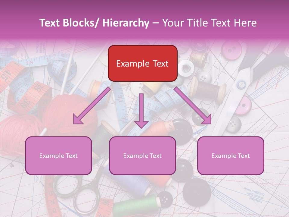 Spool Needlework Fiber PowerPoint Template