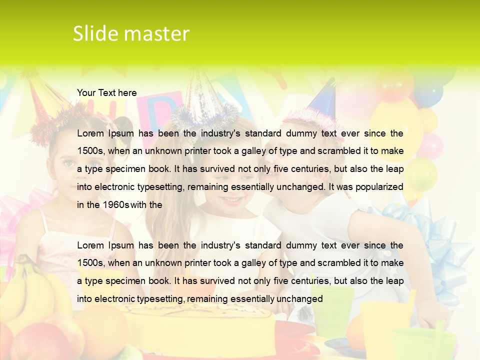 Bakery Cake Red PowerPoint Template