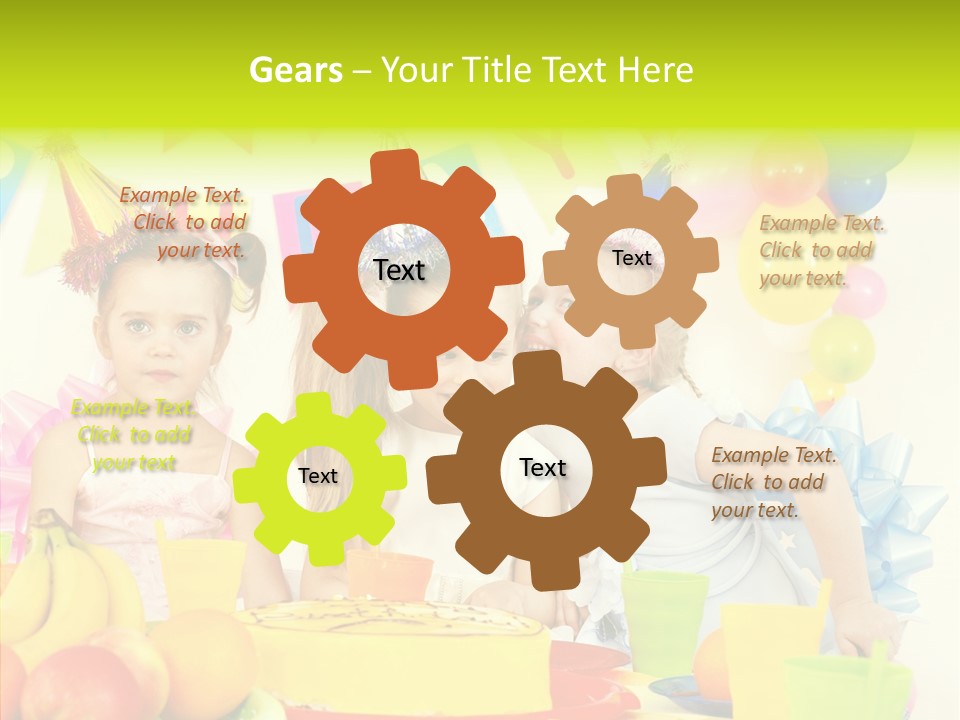 Bakery Cake Red PowerPoint Template