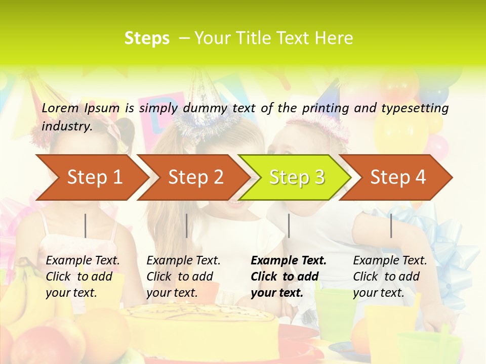 Bakery Cake Red PowerPoint Template