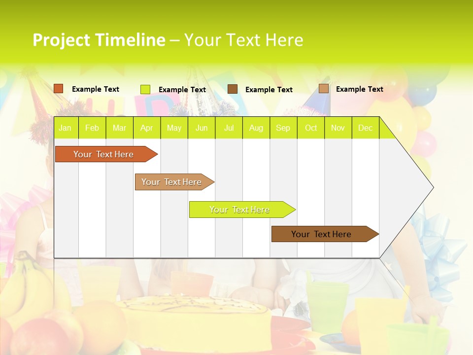 Bakery Cake Red PowerPoint Template