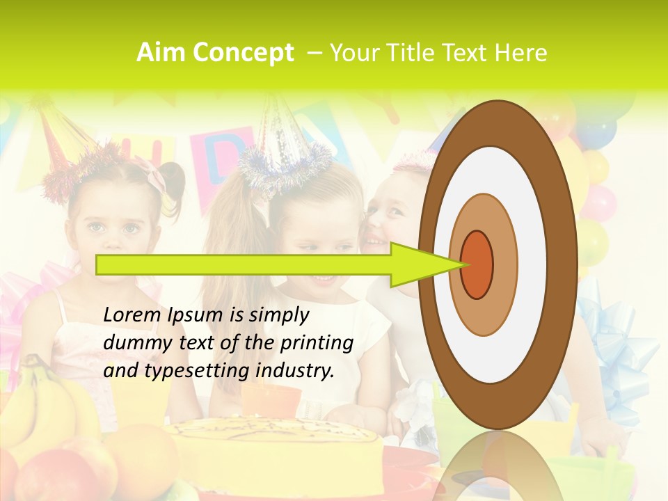 Bakery Cake Red PowerPoint Template