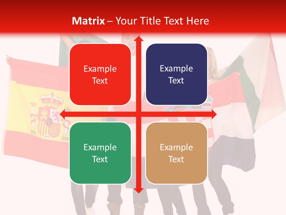 Fans Spain Women PowerPoint Template