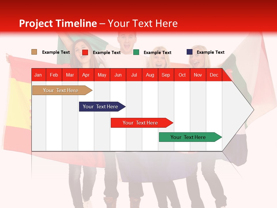 Fans Spain Women PowerPoint Template