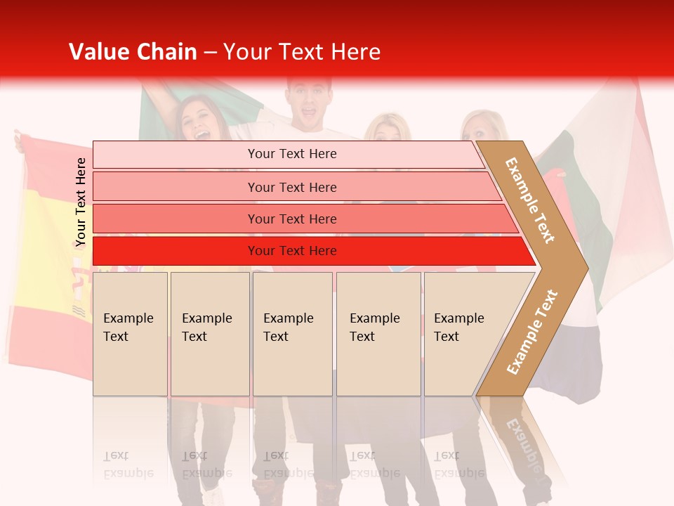 Fans Spain Women PowerPoint Template