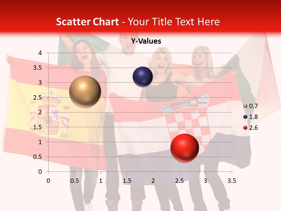 Fans Spain Women PowerPoint Template