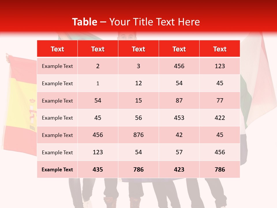 Fans Spain Women PowerPoint Template