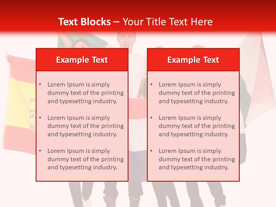 Fans Spain Women PowerPoint Template