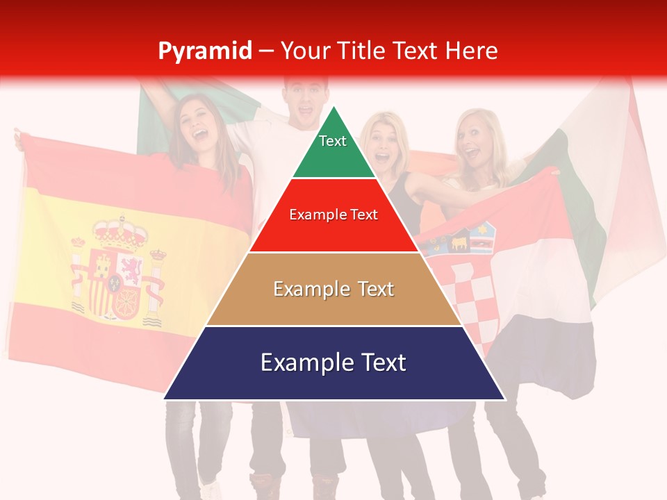 Fans Spain Women PowerPoint Template