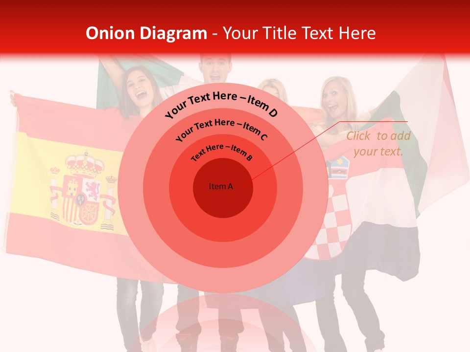 Fans Spain Women PowerPoint Template