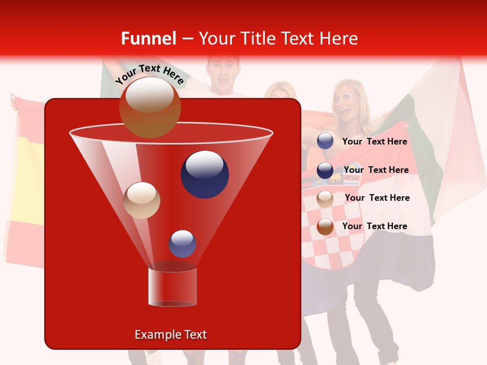 Fans Spain Women PowerPoint Template