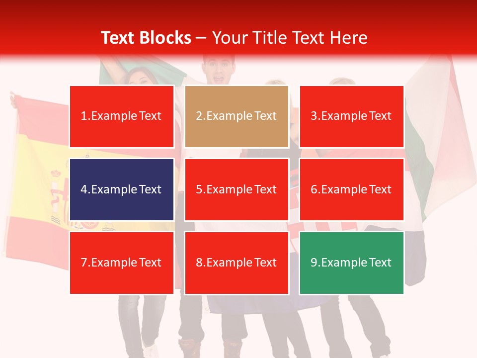 Fans Spain Women PowerPoint Template