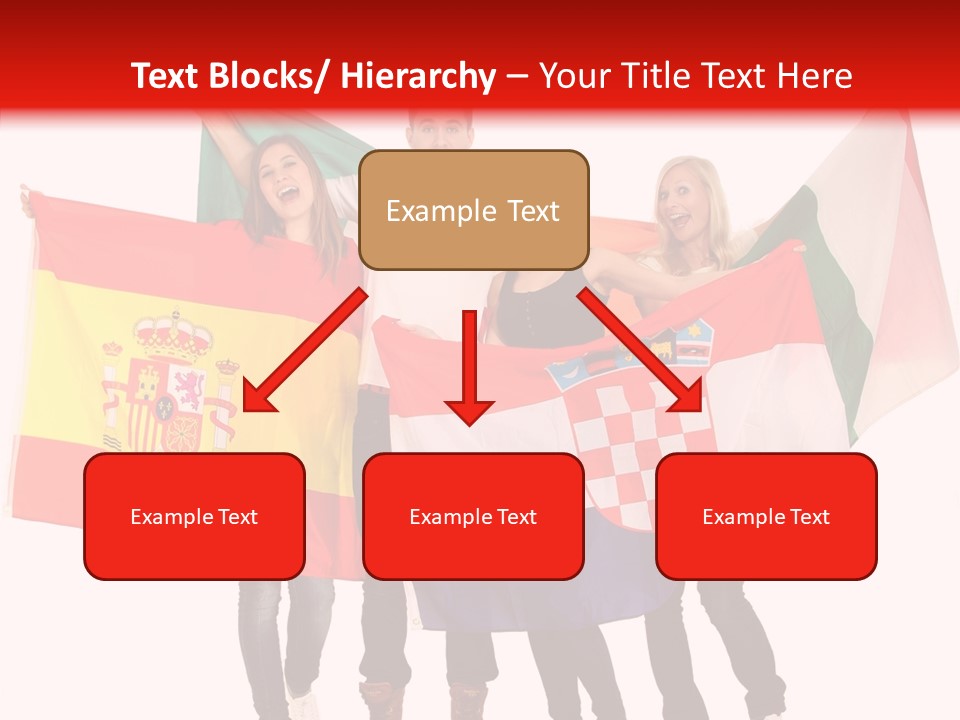 Fans Spain Women PowerPoint Template