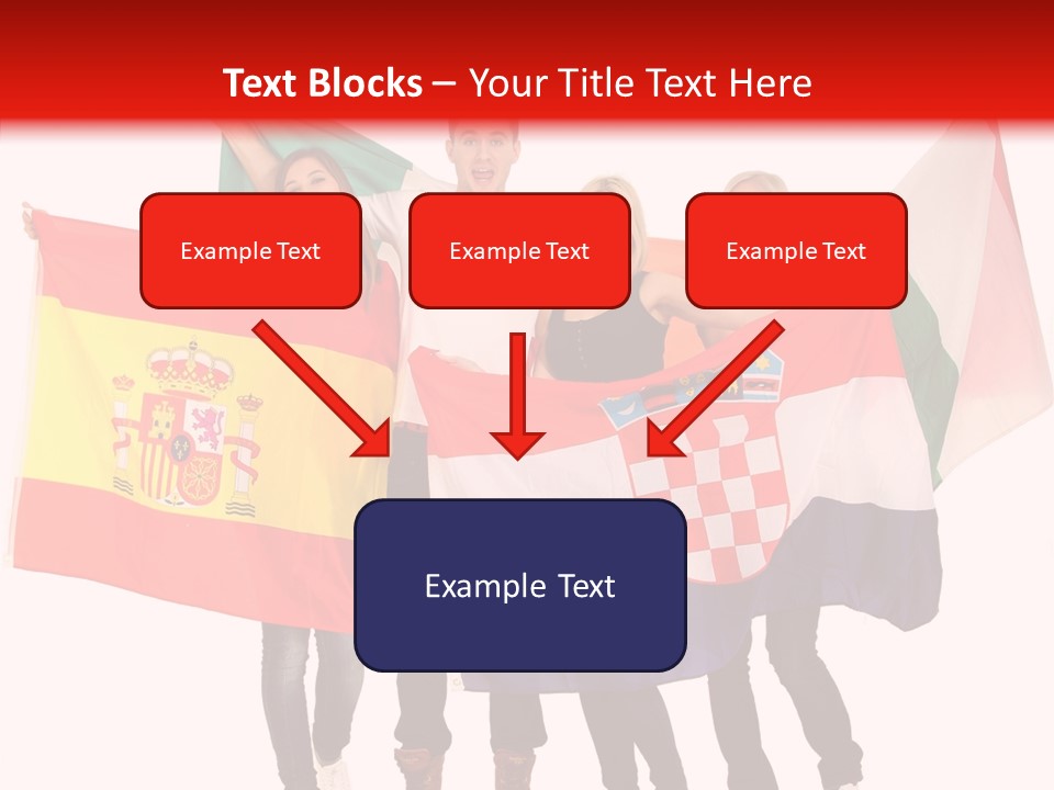 Fans Spain Women PowerPoint Template