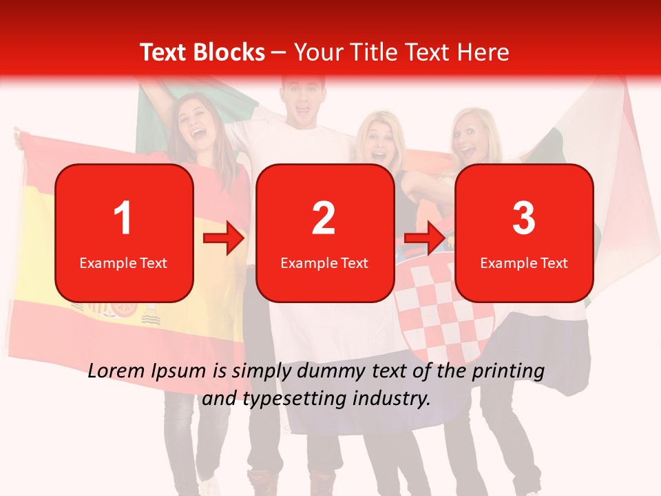 Fans Spain Women PowerPoint Template