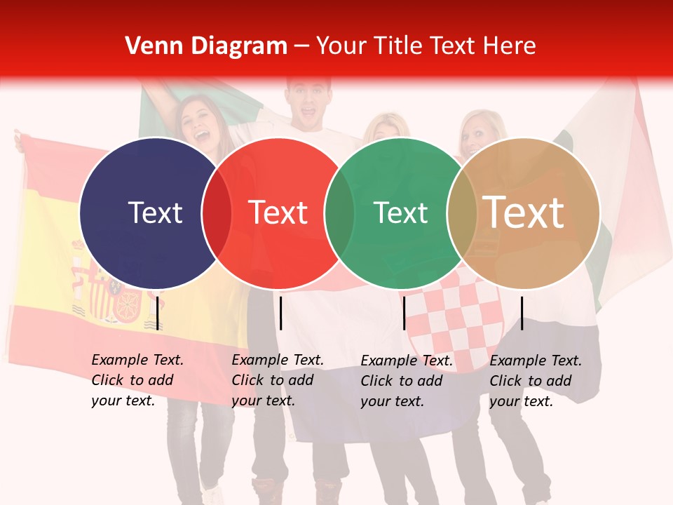 Fans Spain Women PowerPoint Template