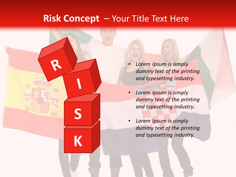 Fans Spain Women PowerPoint Template