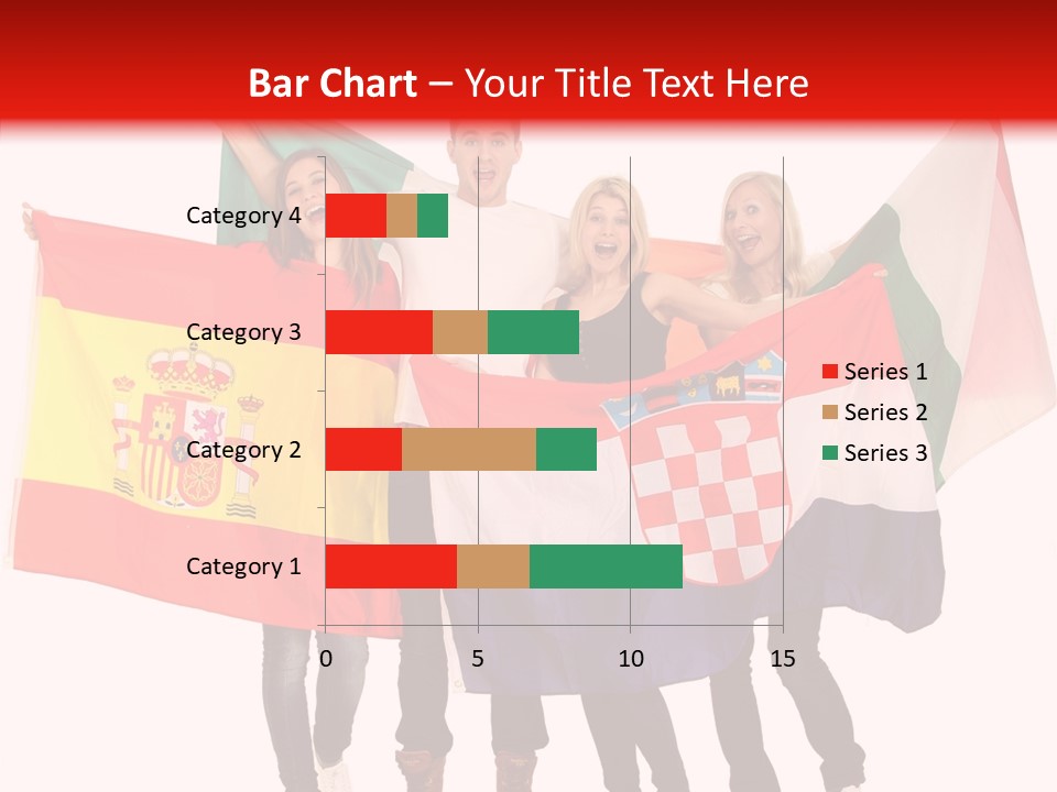 Fans Spain Women PowerPoint Template