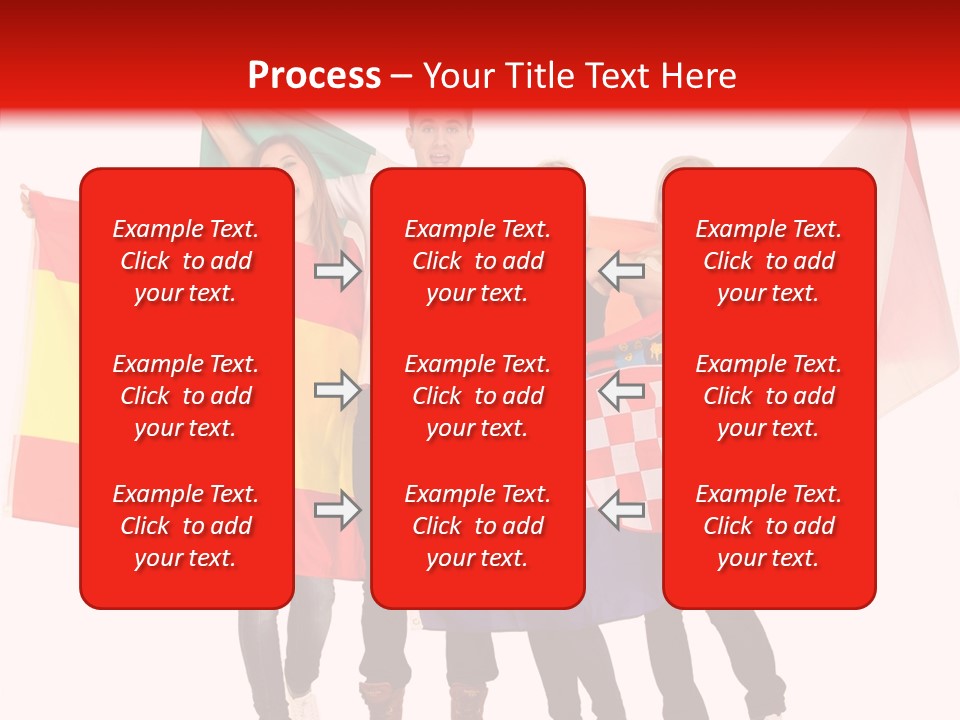 Fans Spain Women PowerPoint Template