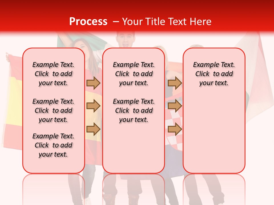 Fans Spain Women PowerPoint Template