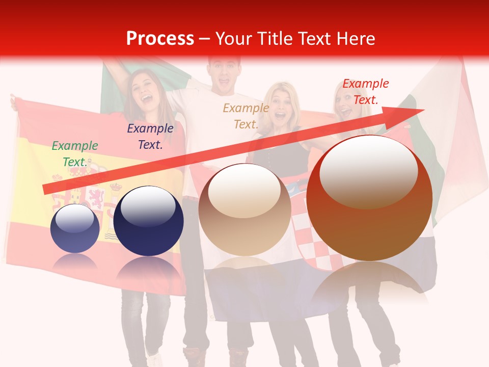 Fans Spain Women PowerPoint Template