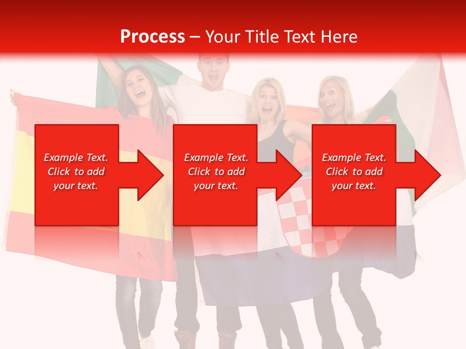 Fans Spain Women PowerPoint Template