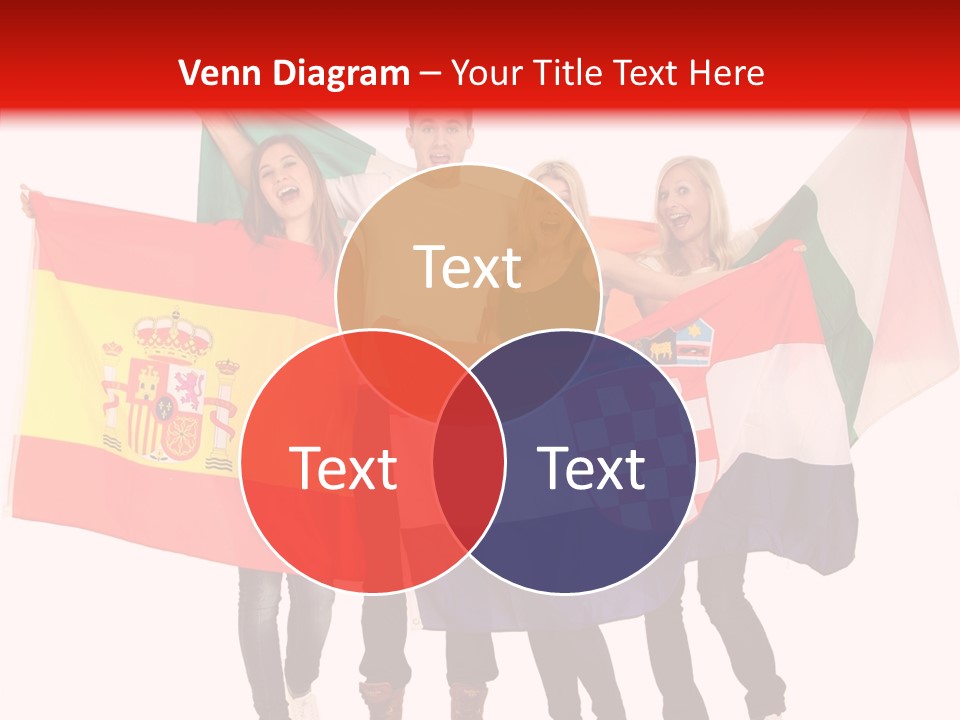 Fans Spain Women PowerPoint Template