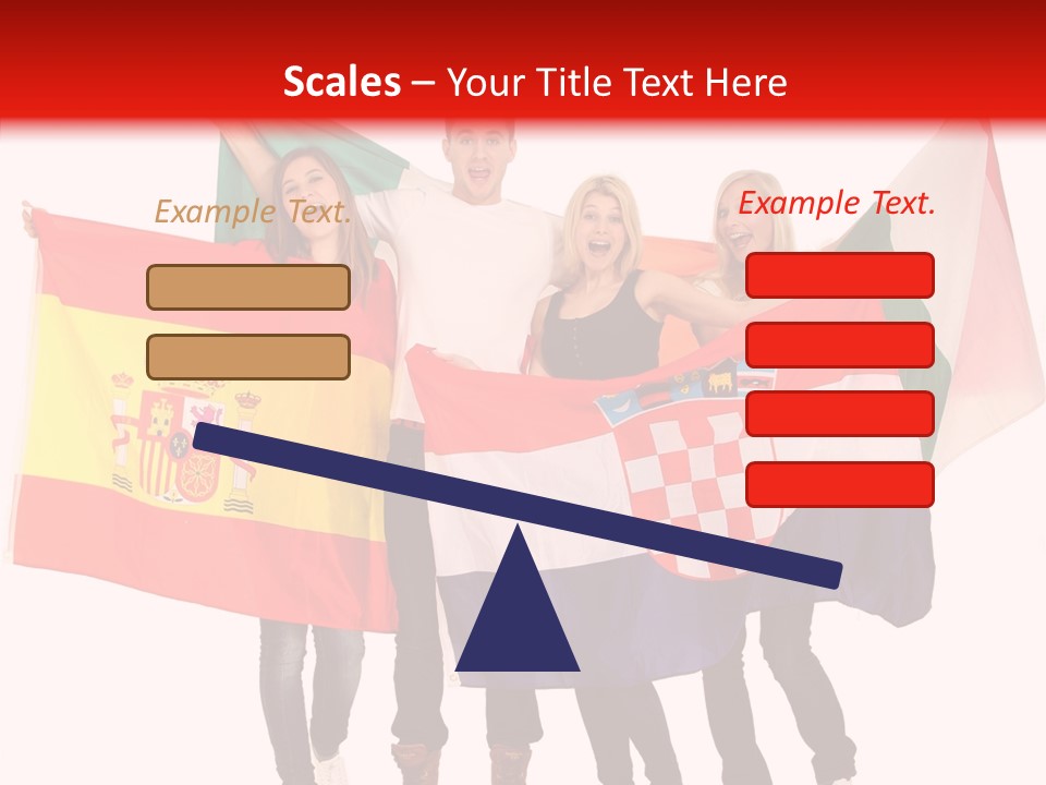 Fans Spain Women PowerPoint Template