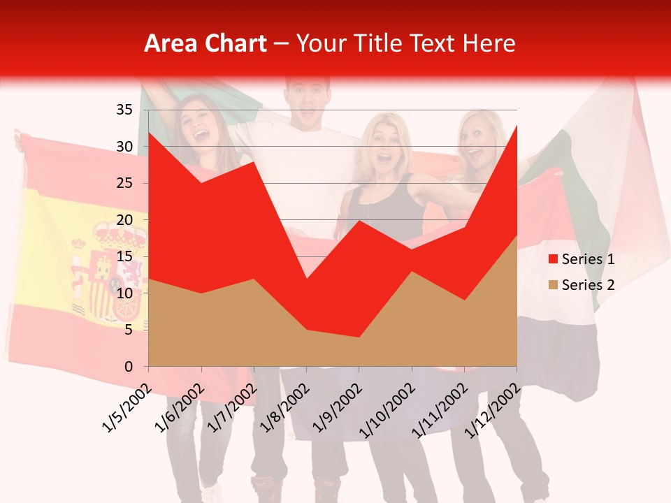 Fans Spain Women PowerPoint Template