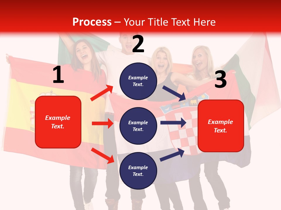 Fans Spain Women PowerPoint Template