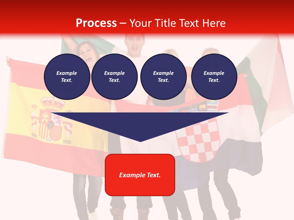 Fans Spain Women PowerPoint Template