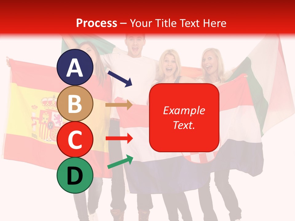 Fans Spain Women PowerPoint Template