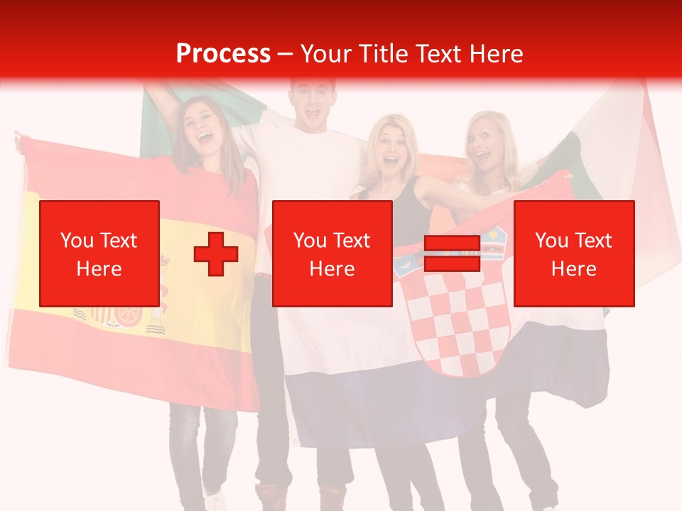 Fans Spain Women PowerPoint Template
