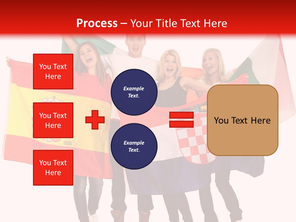 Fans Spain Women PowerPoint Template