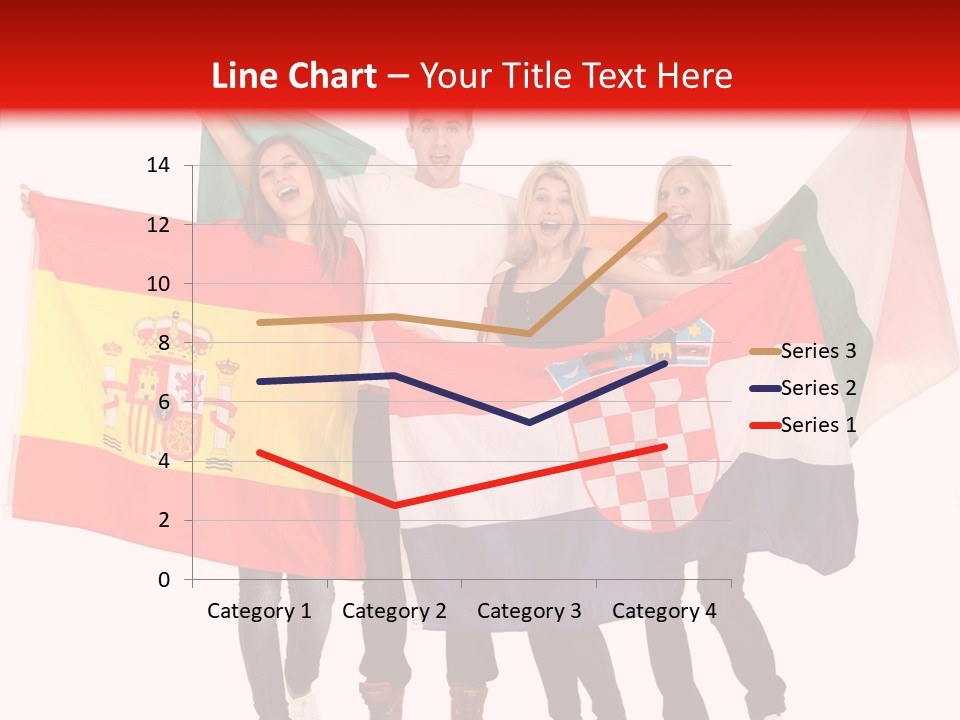 Fans Spain Women PowerPoint Template