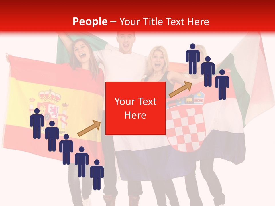 Fans Spain Women PowerPoint Template