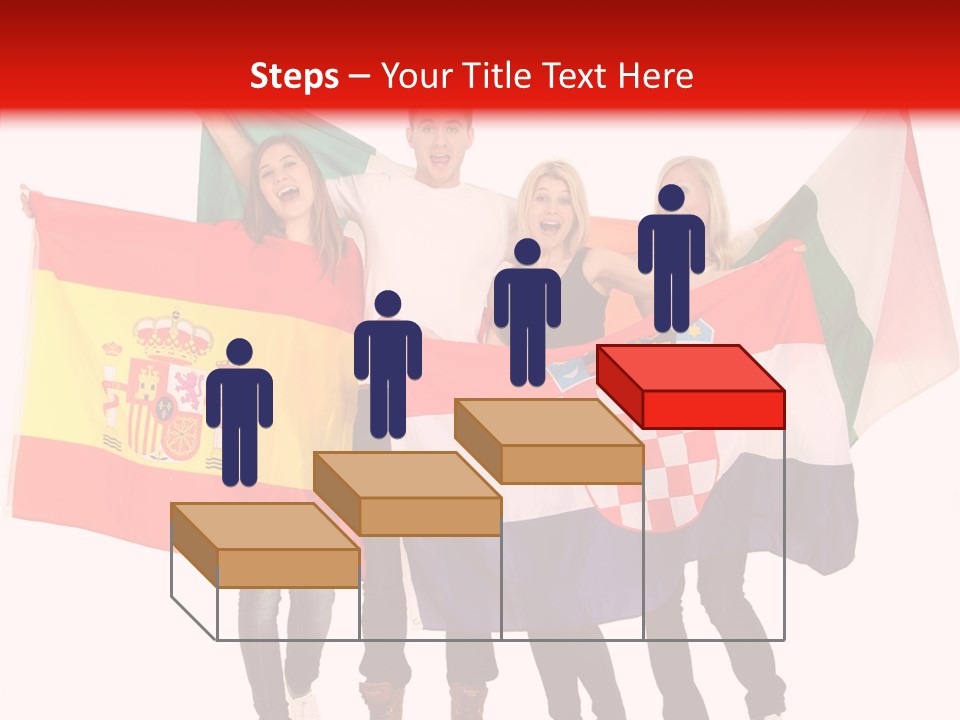 Fans Spain Women PowerPoint Template