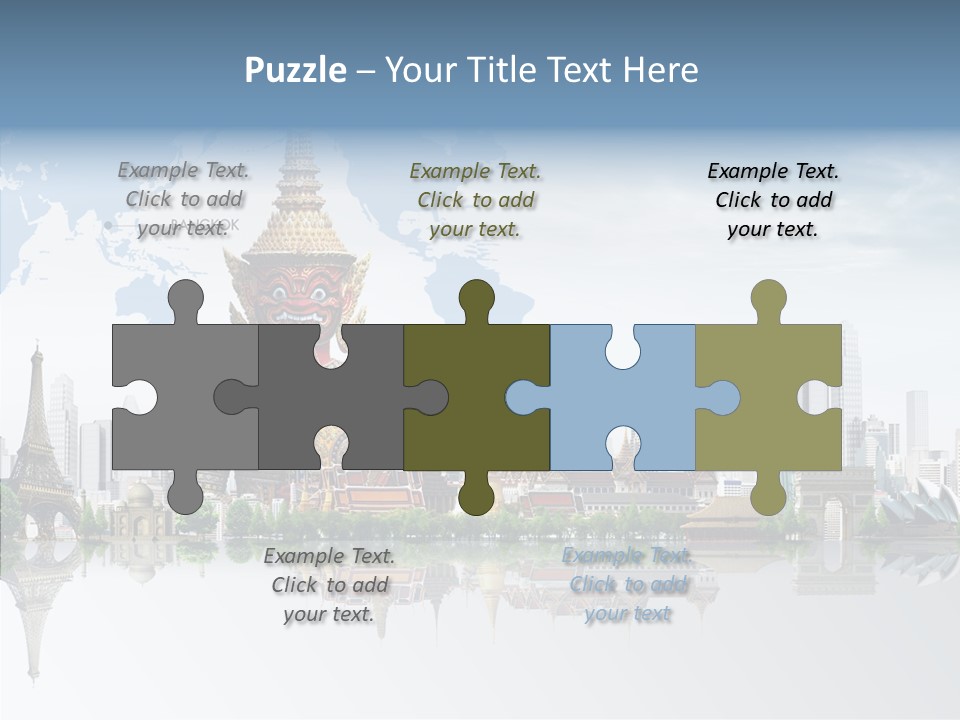 Pasture Landscape Thailand PowerPoint Template