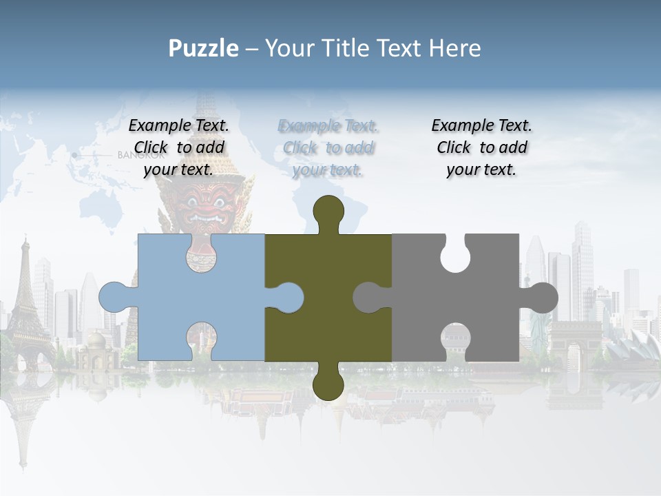 Pasture Landscape Thailand PowerPoint Template