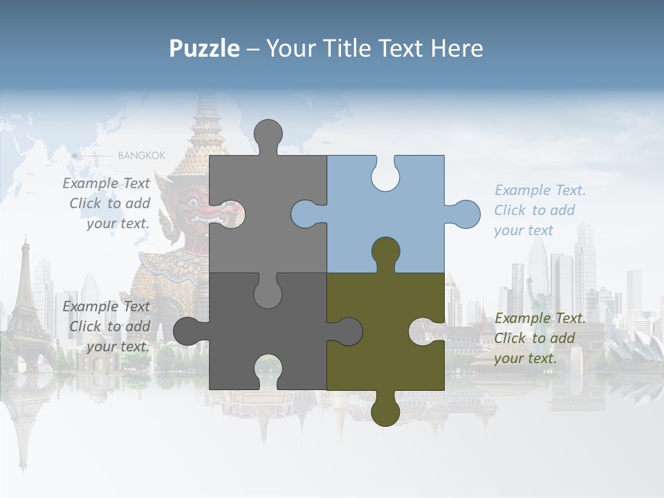 Pasture Landscape Thailand PowerPoint Template