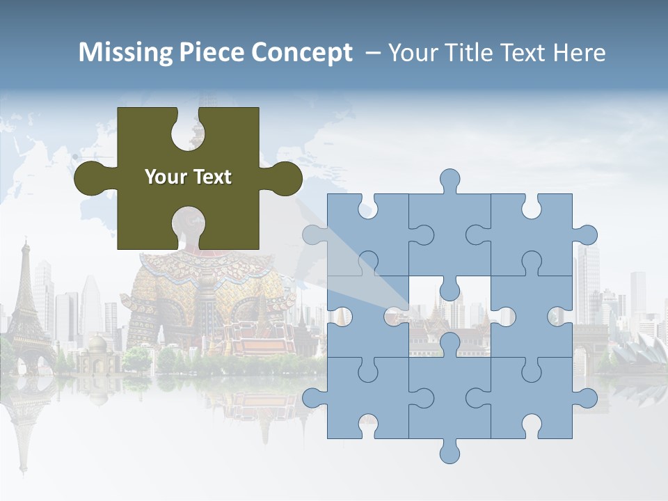 Pasture Landscape Thailand PowerPoint Template